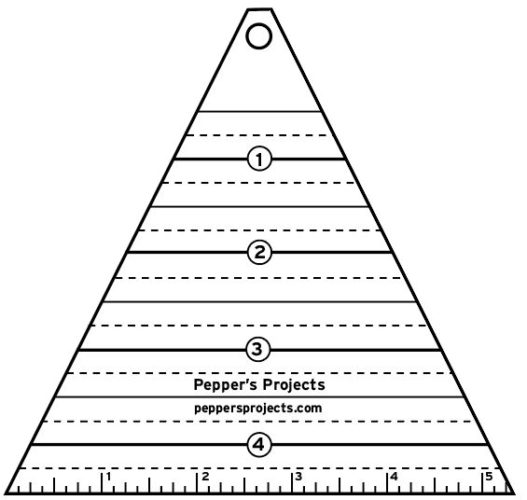 Triangle Form Pepper Triangle Ruler - Pepper's Projects